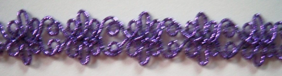 Purple Metallic 5/8" Open Braid