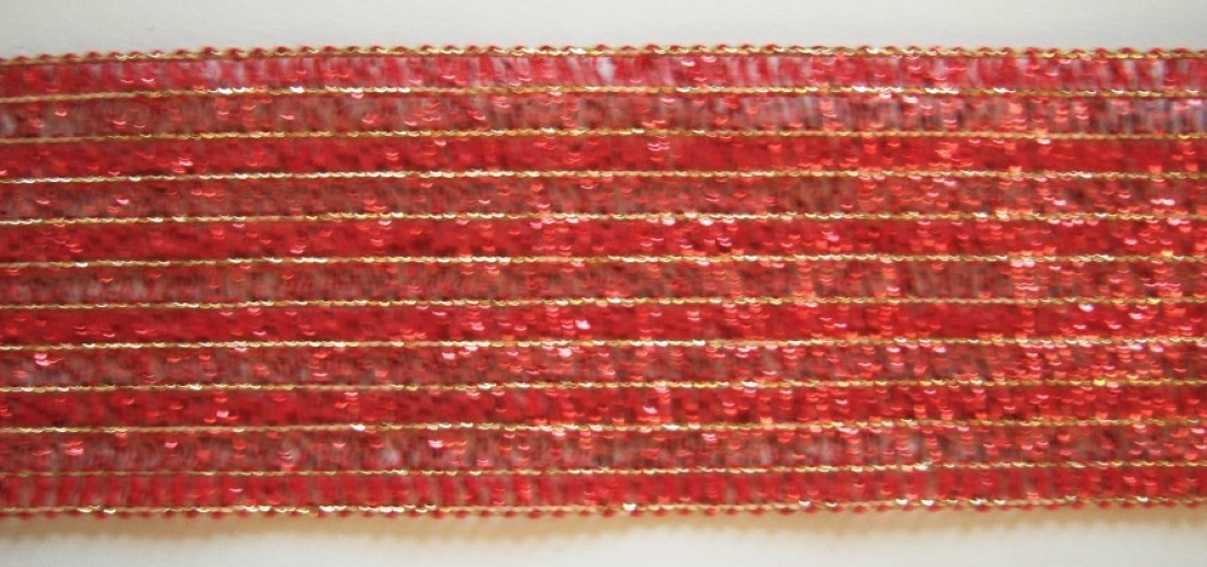 Red/Gold Soft 1 3/8" Trim