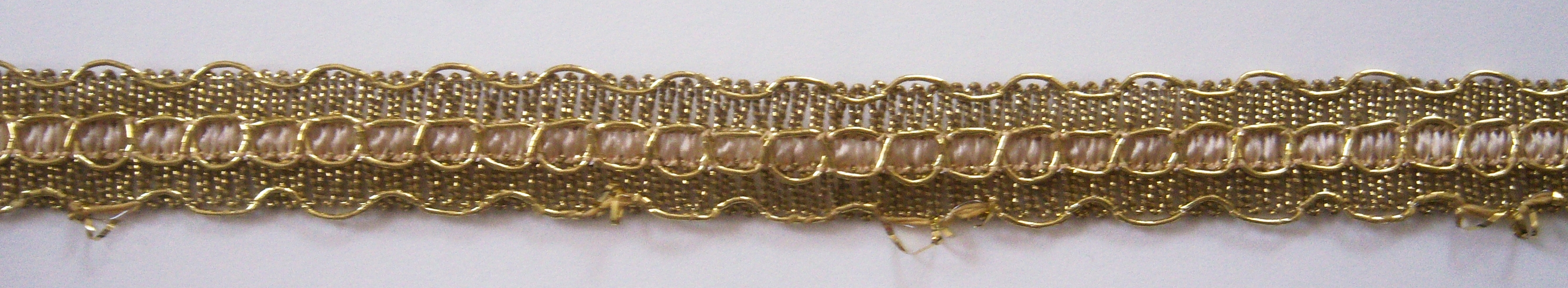 Gold/Ivory 3/4" Gimp Braid