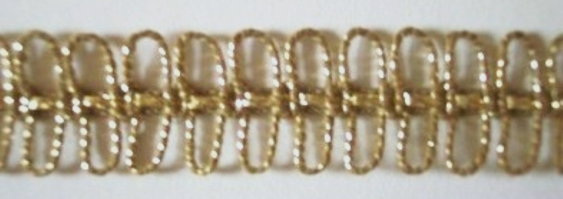 Antique Gold/Gold Metallic 5/8" Loops