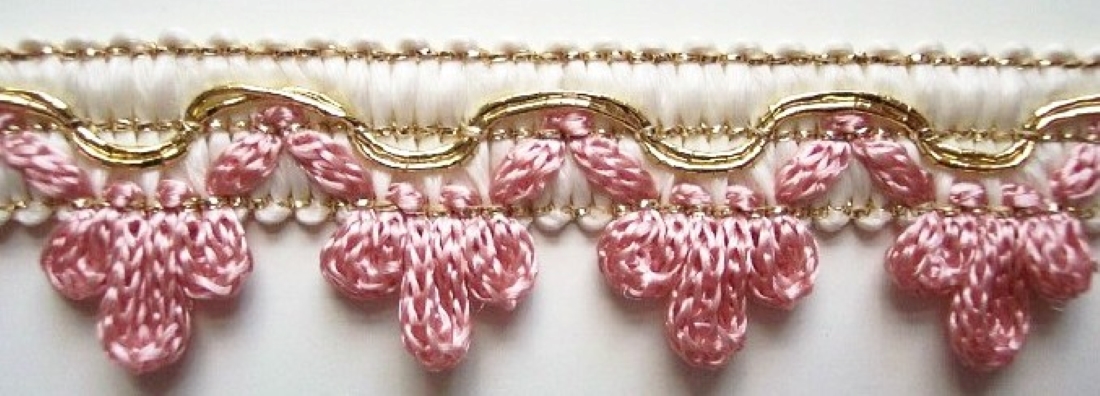 White/Pink/Gold Braid