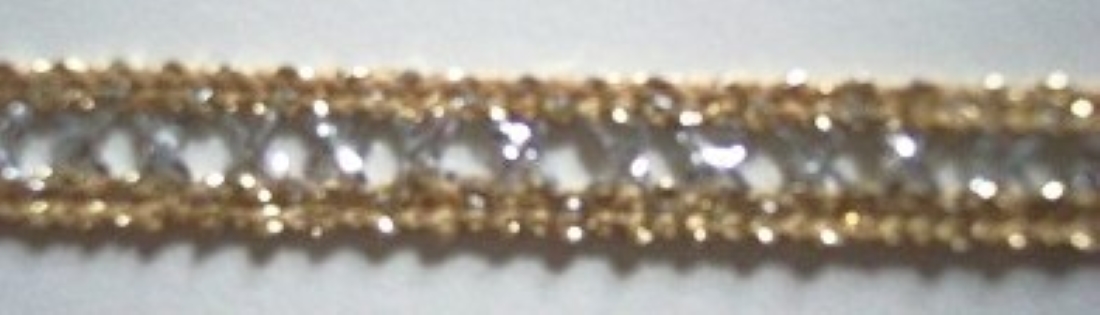 Gold/Silver Metallic 5/16" Trim