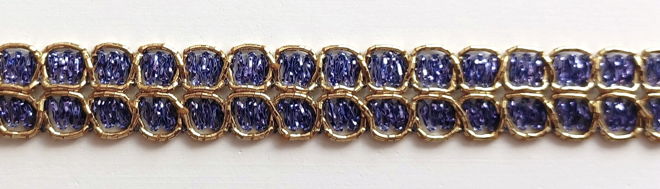 Purple Sparkle/Gold 5/8" Metallic