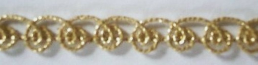 Gold Metallic 5/16" Swirl Trim