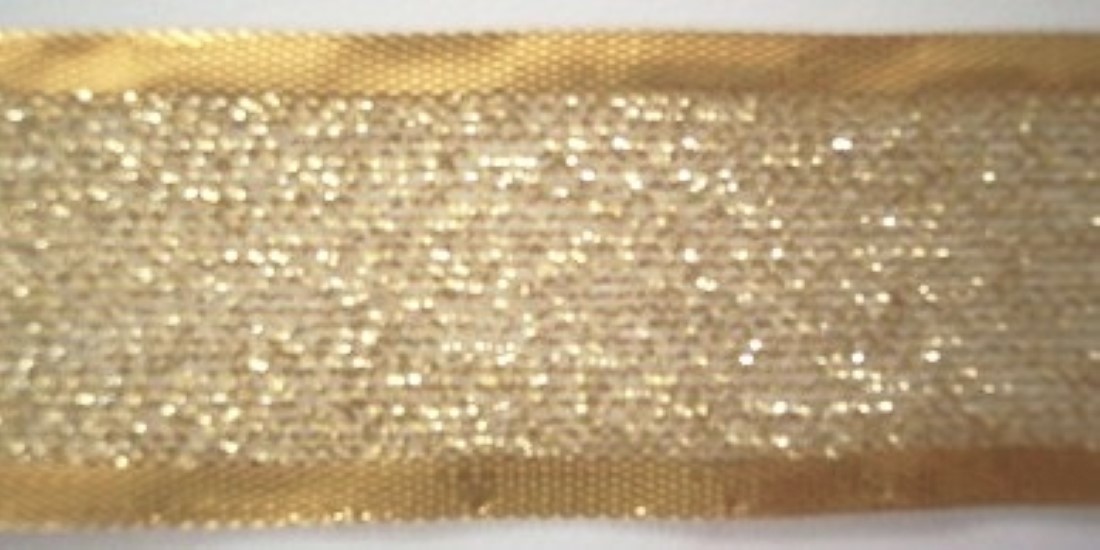 Gold Metallic 1 1/2" Soft Sheer Ribbon