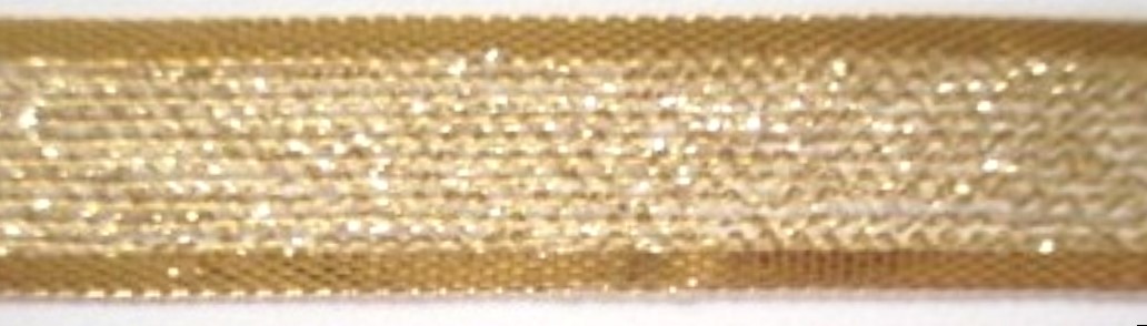 Gold Metallic 5/8" Sheer Ribbon