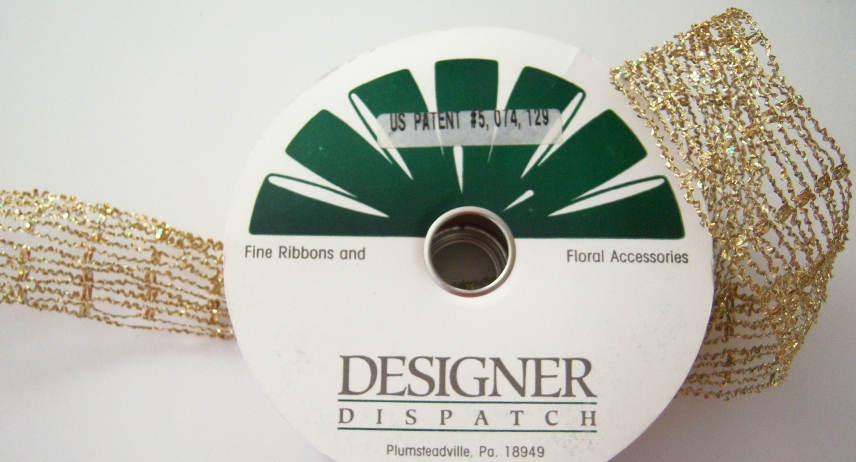 Gold Iridescent 2" Stretch and Shape Trim