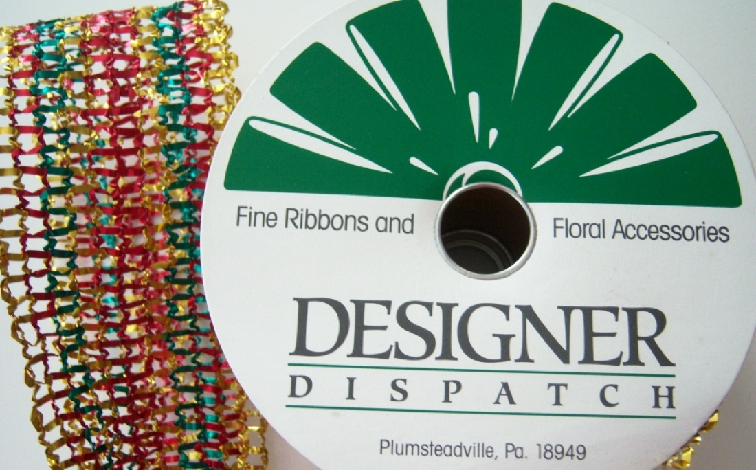 Red/Green/Gold Wired 3" Stretch and Shape