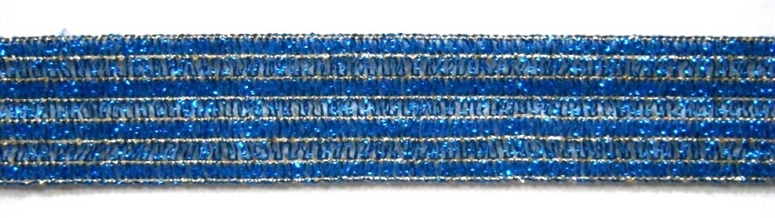 Sapphire/Gold Soft Mylar 7/8" Trim