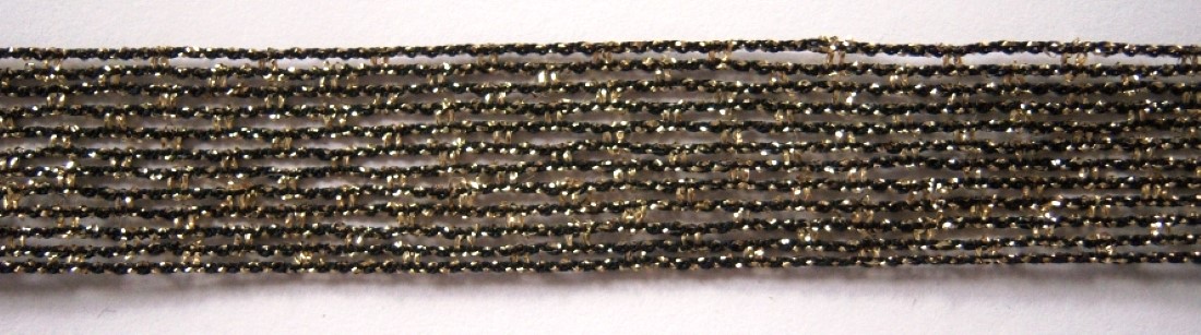 Black/Gold Soft 7/8" Trim