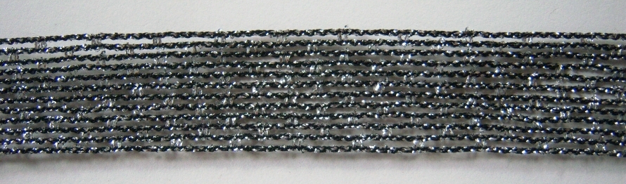 Black/Silver Soft 7/8" Trim