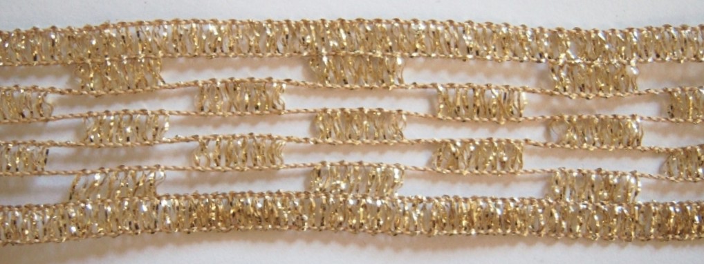 Gold Wired Stretch and Shape 1 1/4" Trim