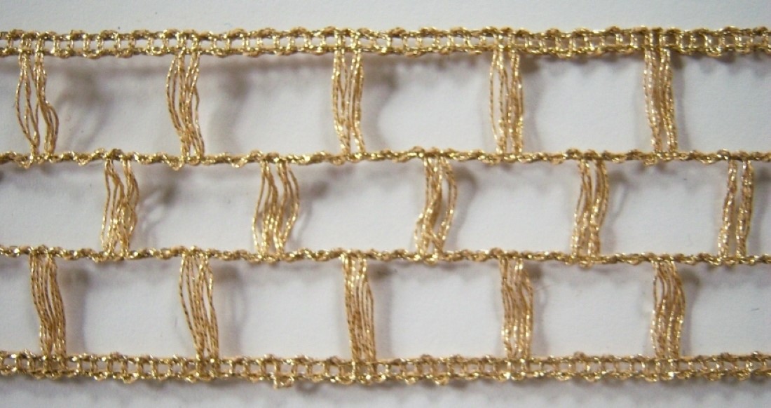 Gold Metallic Wired 2" Stretch and Shape