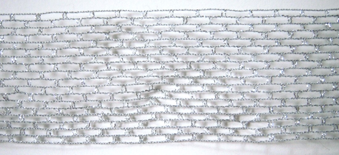 Silver Wired Stretch and Shape 2 1/2" Trim