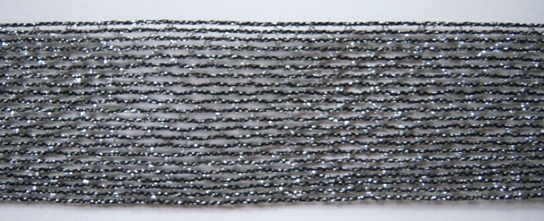 Black/Silver Wired 1 1/2" Stretch and Shape