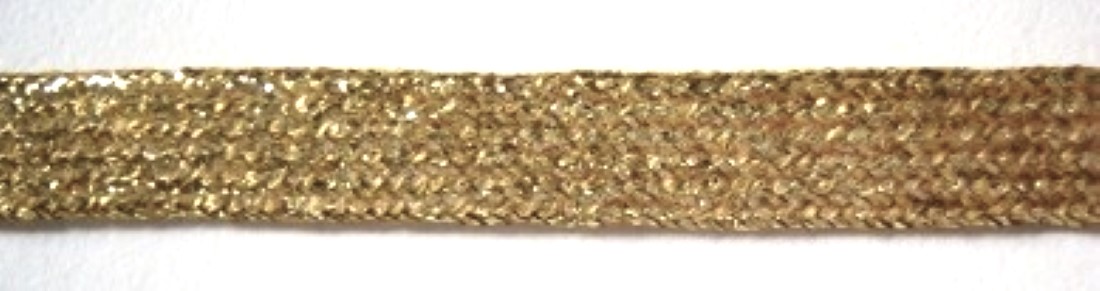 Gold Soft Tubular 5/16" Middy Braid