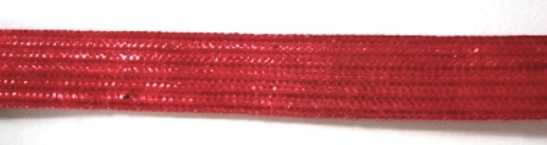 Red Metallic 7/16" Middy Braid