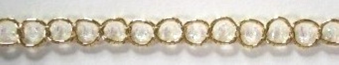 Gold Metallic/Opal 3/16" Trim