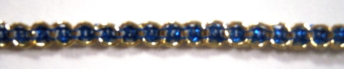 Gold Metallic/Royal 3/16" Trim