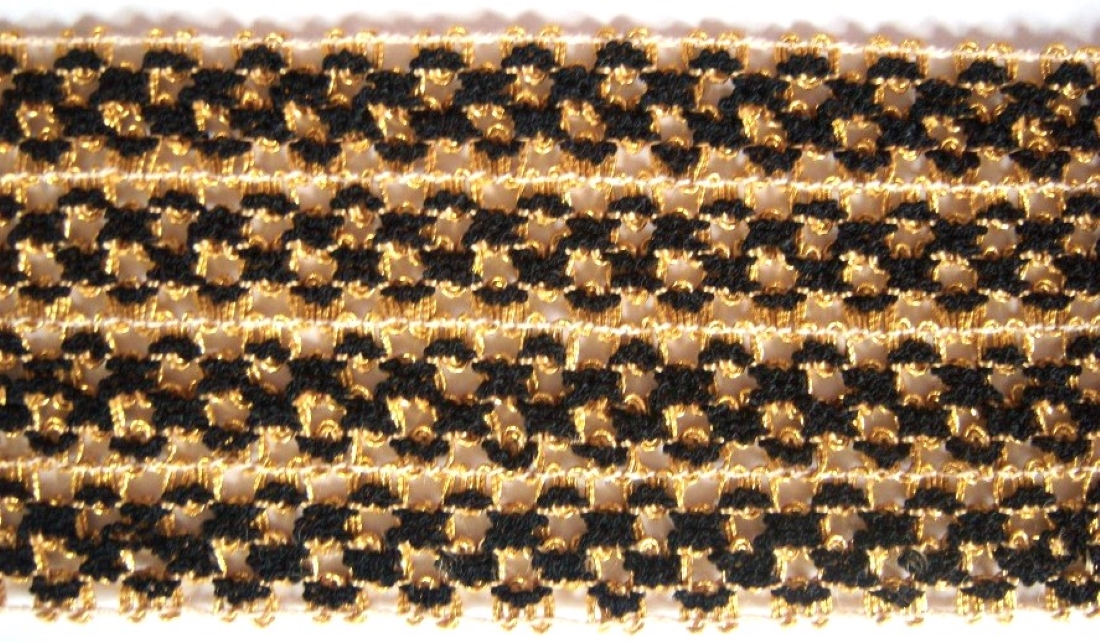 Gold 18kt/Black 3 1/4" Trim