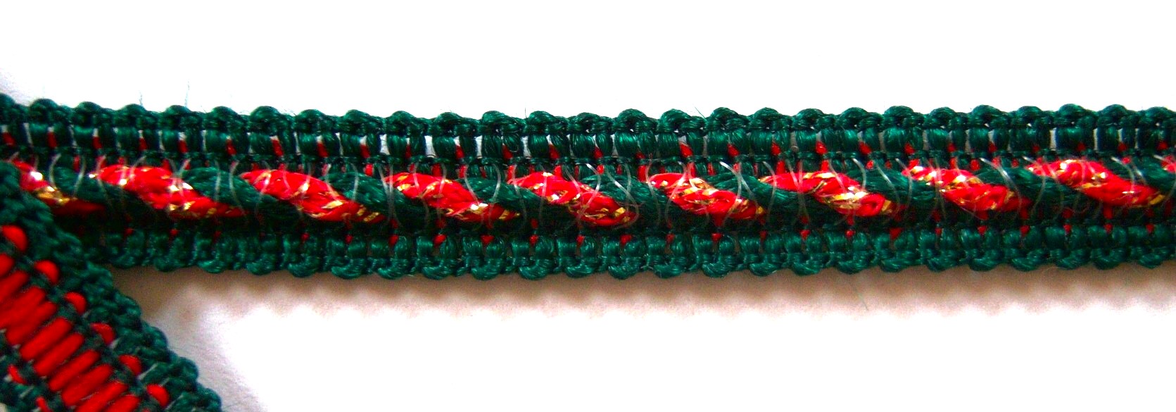 Spruce Red/Gold Cord 7/16" Braid