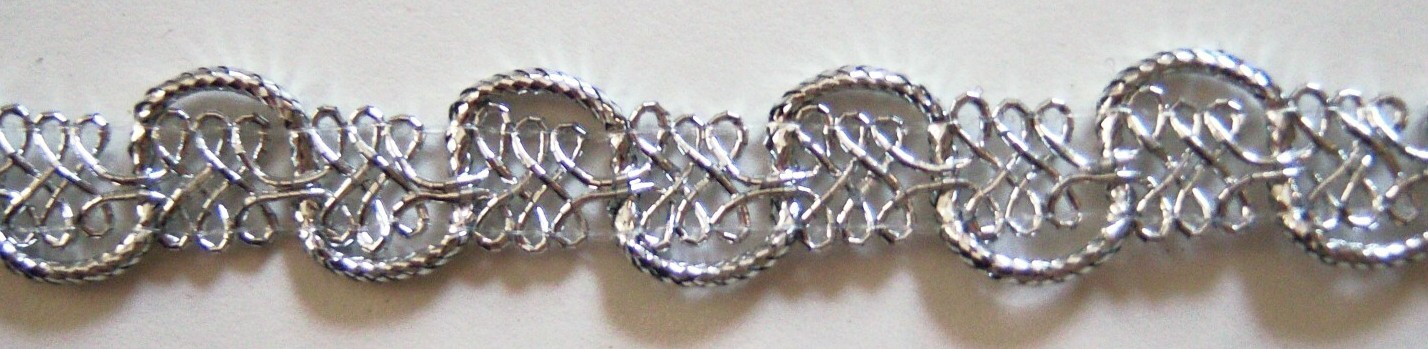 Silver Metallic China Made 1/2" Braid