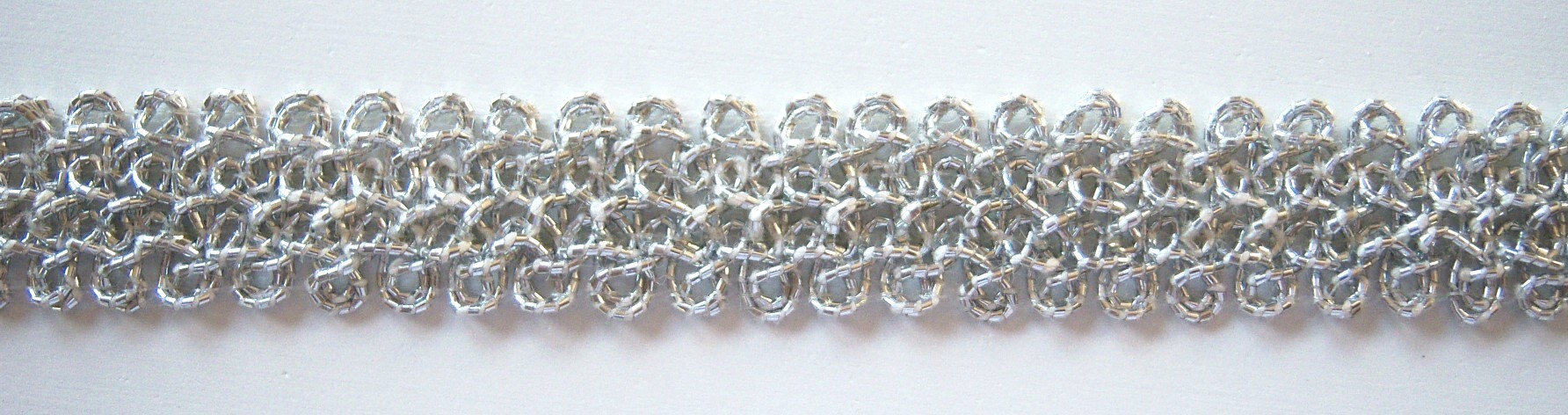 Silver Metallic 11/16" Gimp Braid