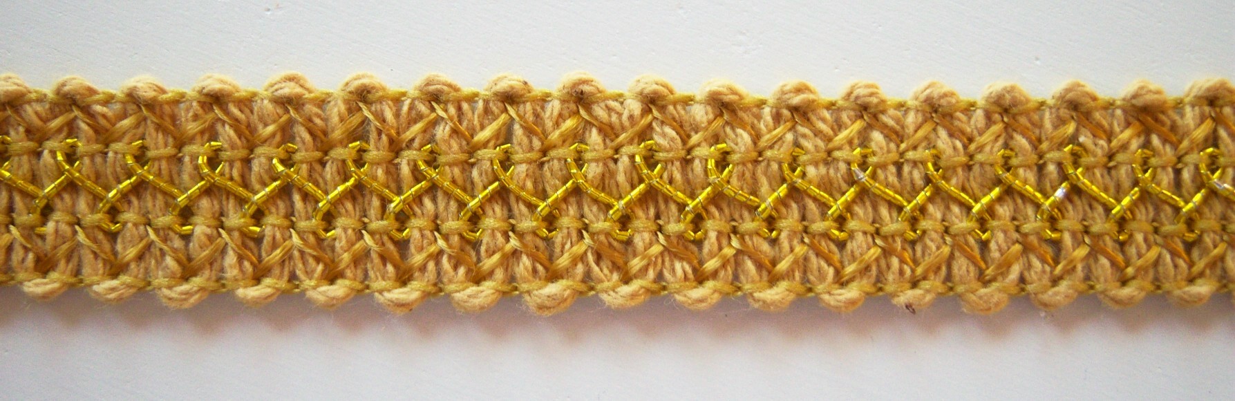 Sunset Gold/Gold 3/4" Gimp Braid