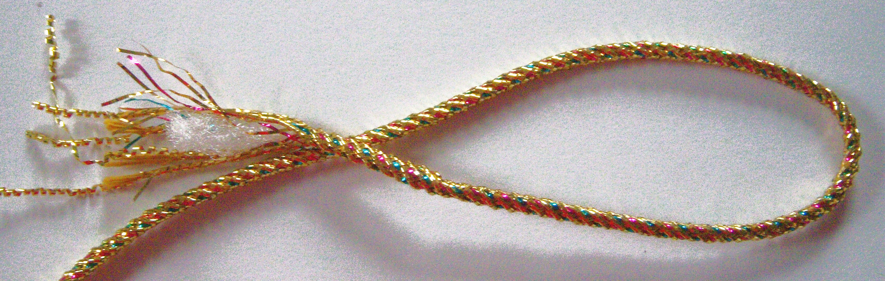 Metallic Gold/Pink/Aqua 1/8" Cord