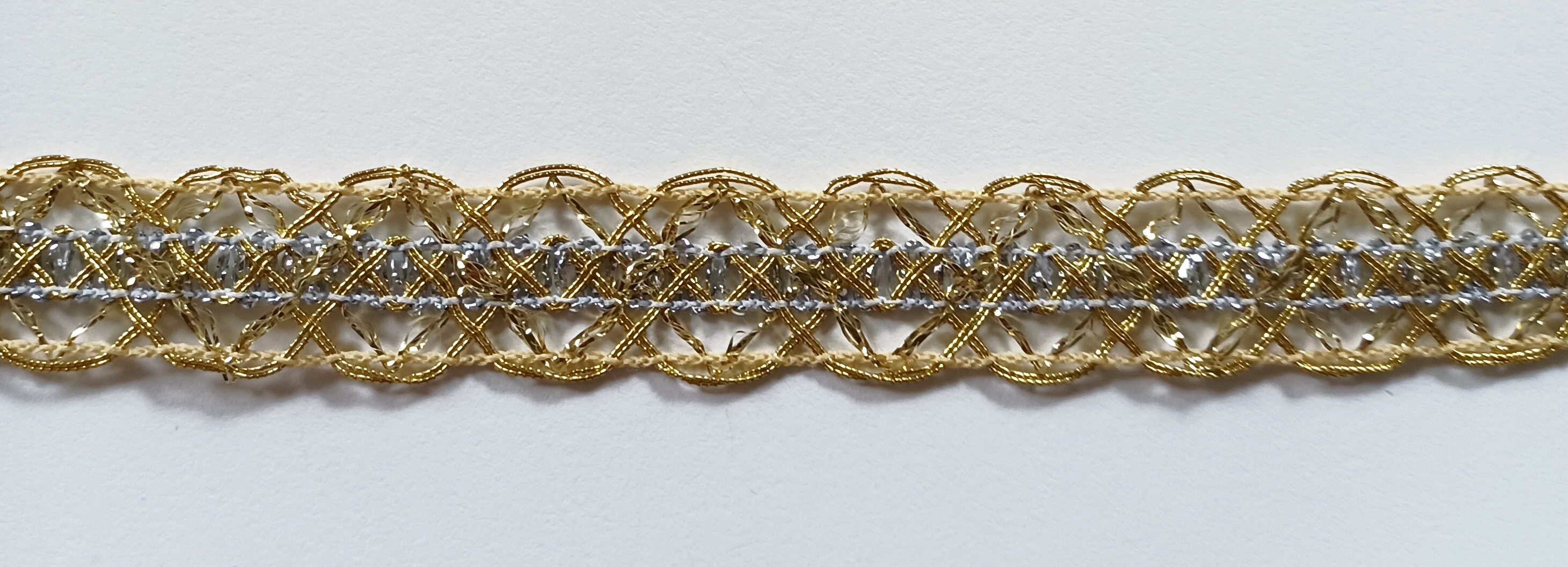 Gold/Silver Metallic 3/4" Trim