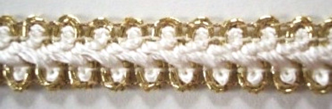 Natural/Gold 1/2" Gimp Braid