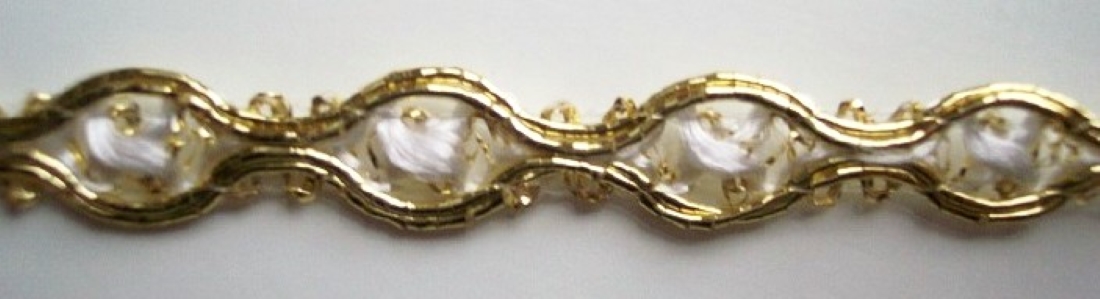 Gold/White 3/8" Trim