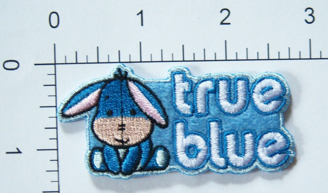 Cuties Pooh Eeyore True Blue Applique