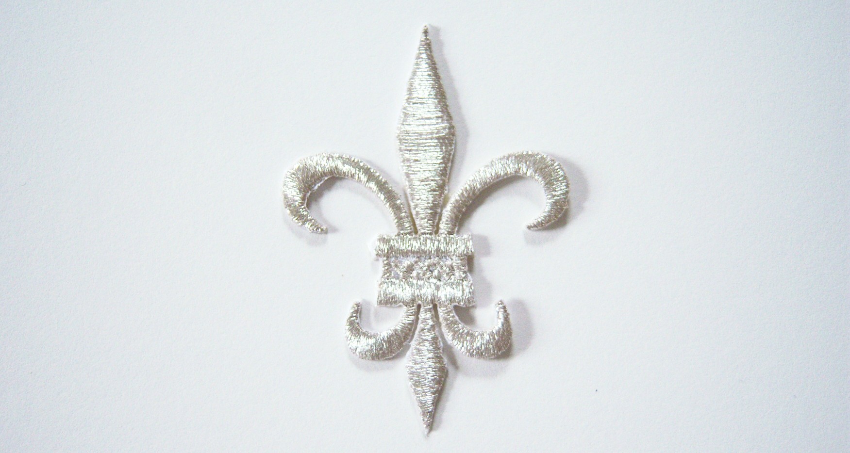 Silver Fleur de Lis Applique