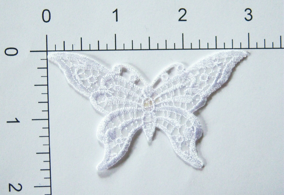 White Butterfly Applique