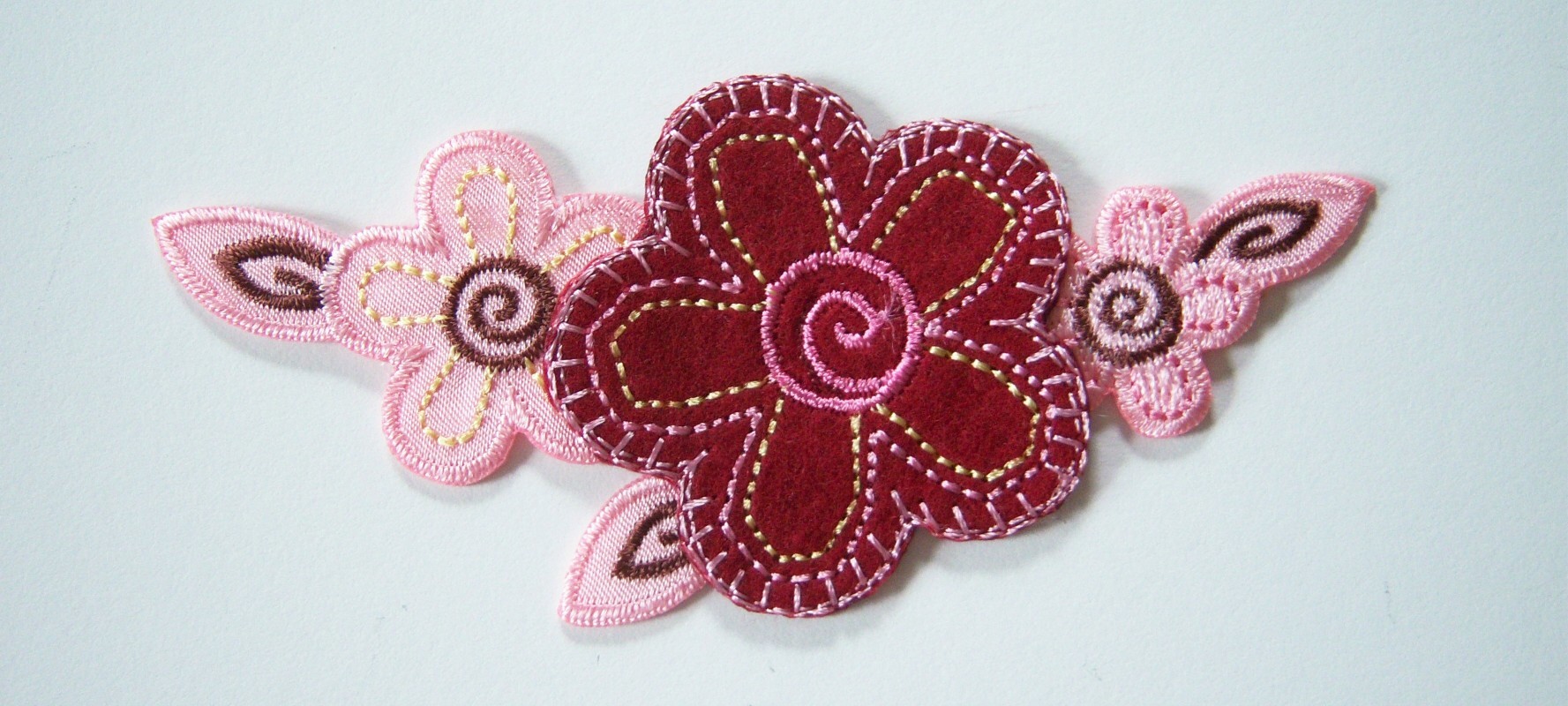 Pink/Cranberry Iron On Applique