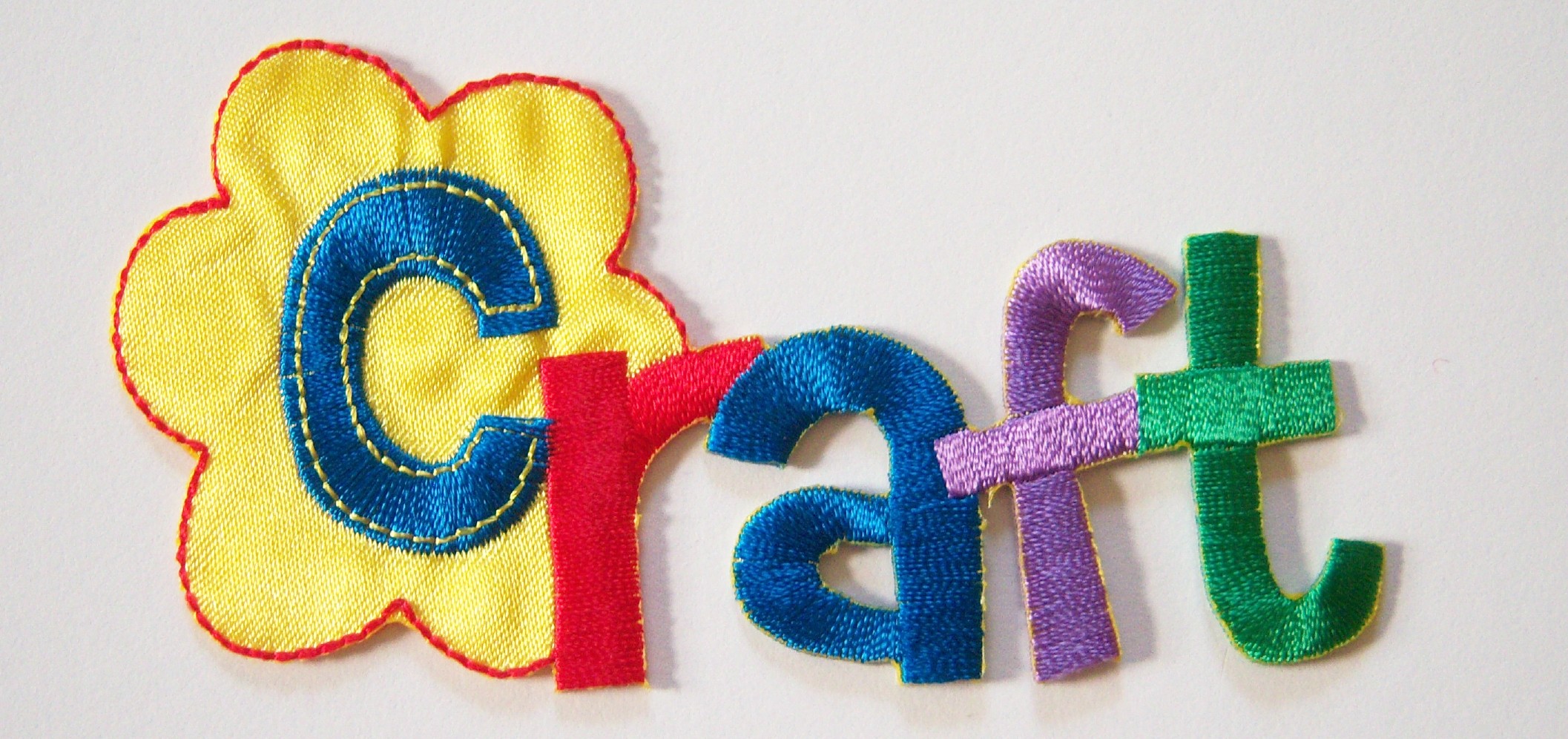 Craft Word Iron On Applique