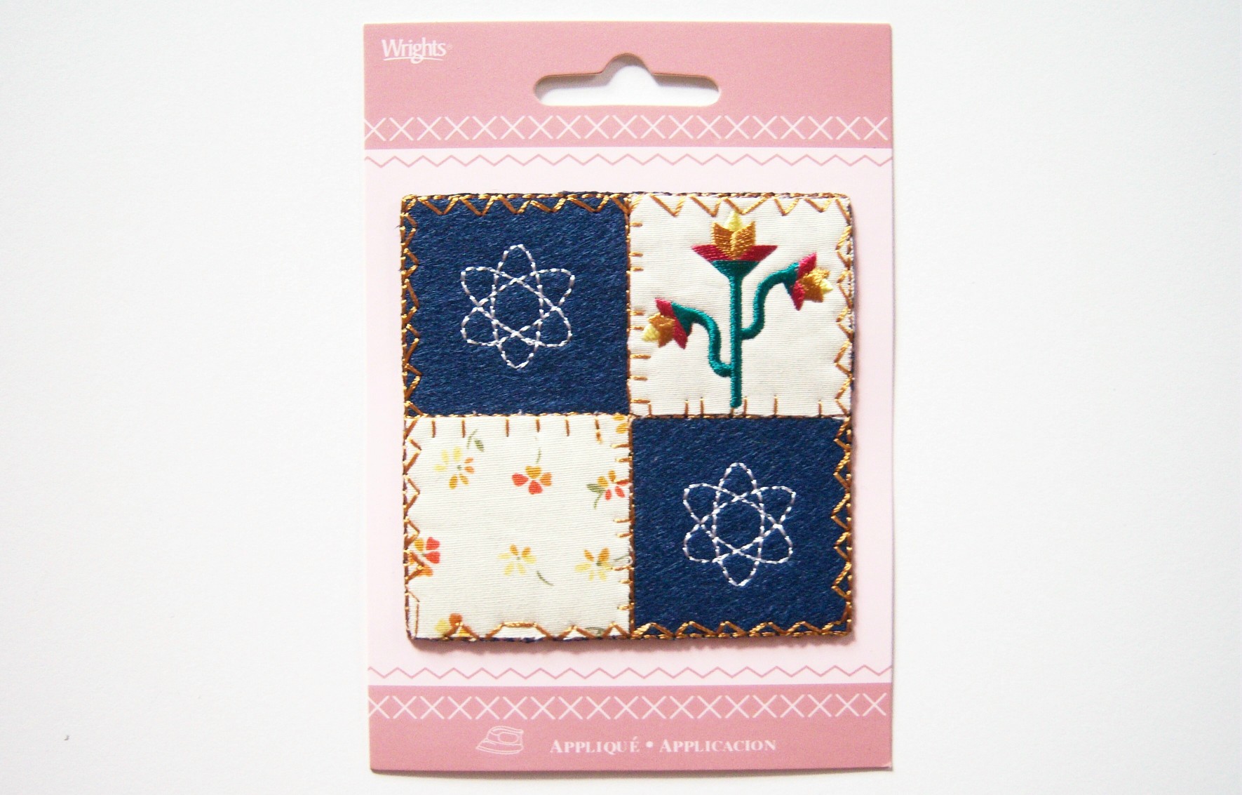 Quilt Square Blocks Iron On Applique