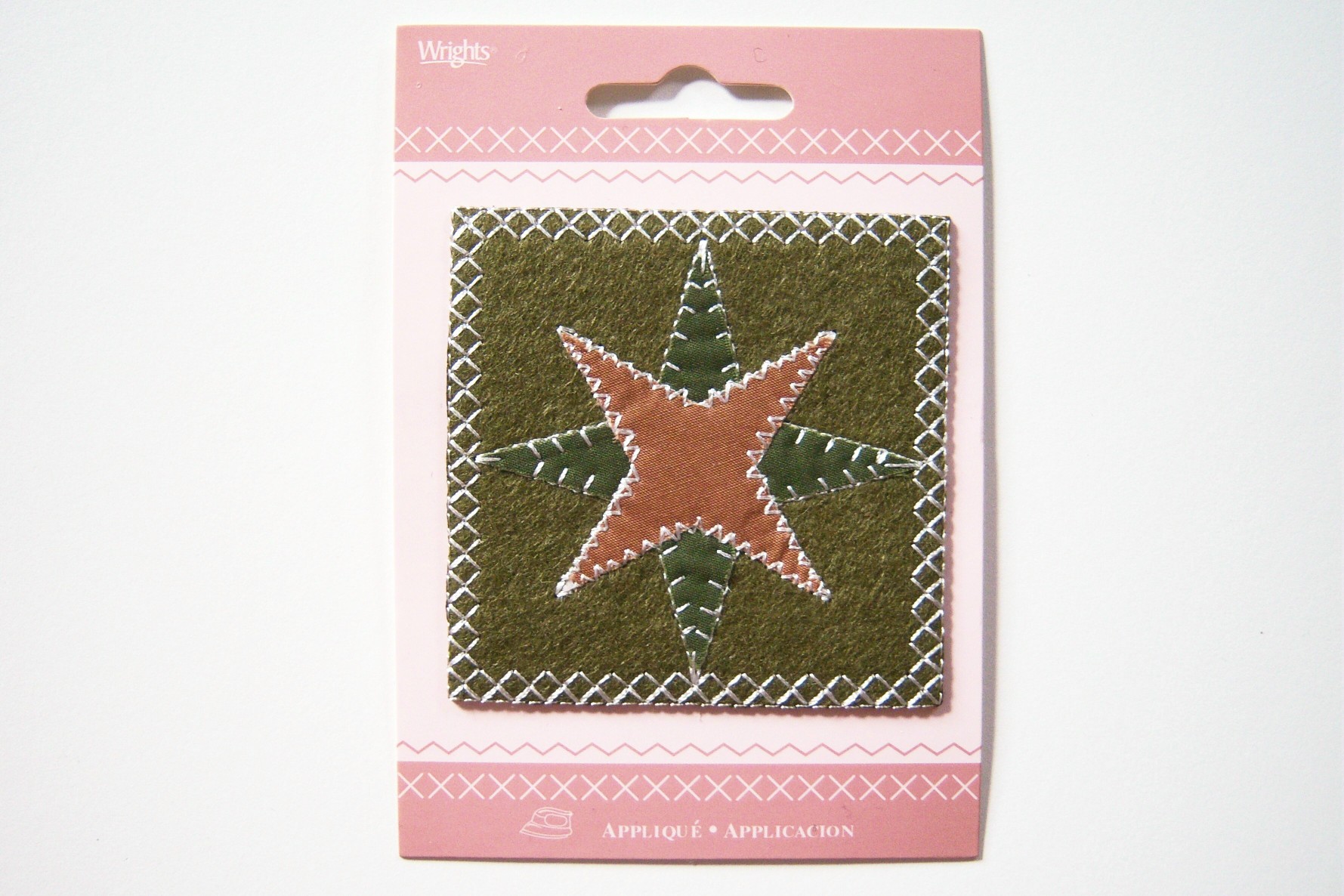 Quilt Square Star Iron On Applique