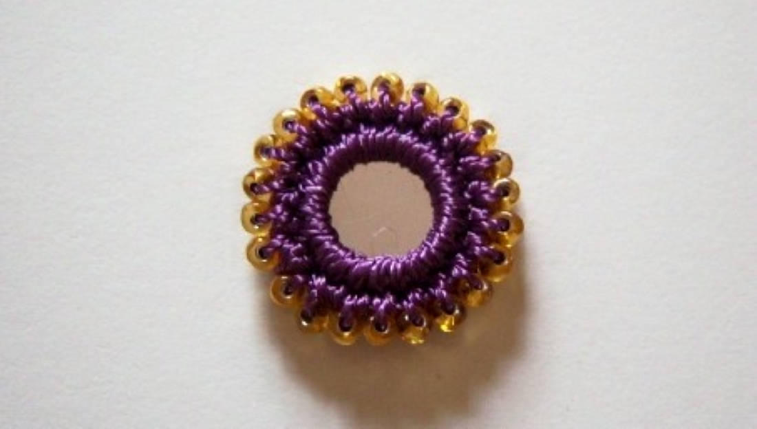 Purple/Mirror/Beaded Applique