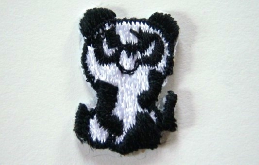 Black/White Panda Applique