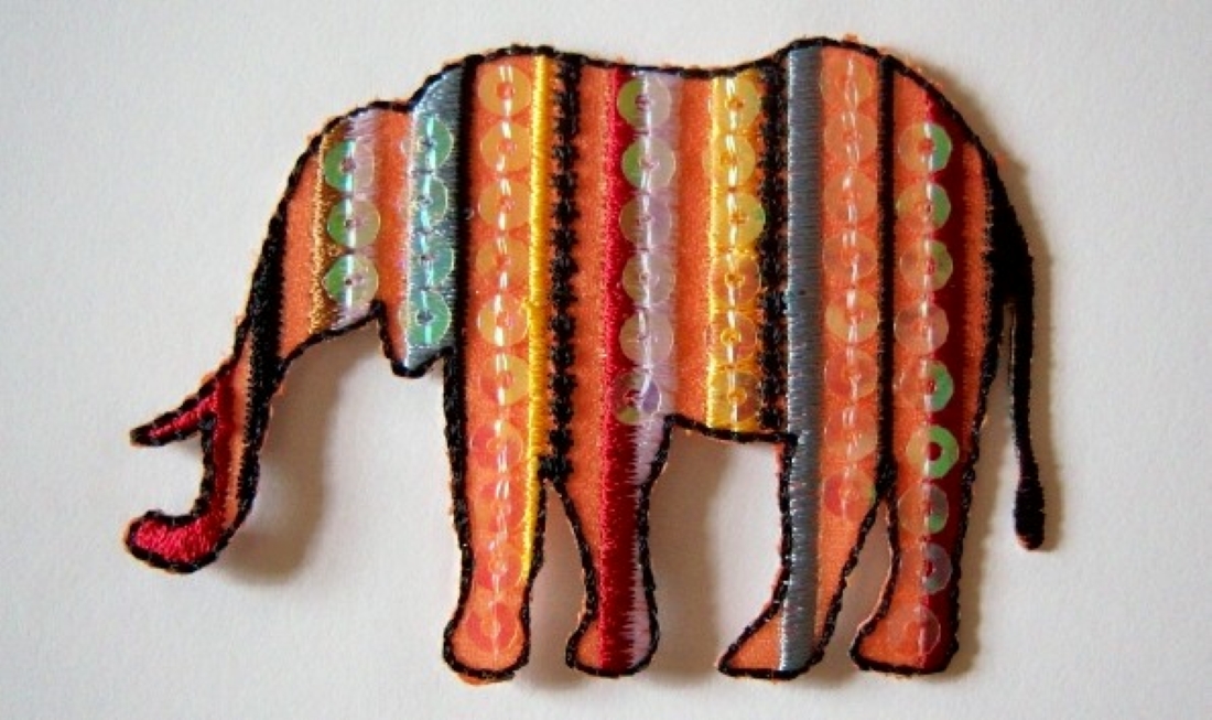 Sequin Elephant Applique