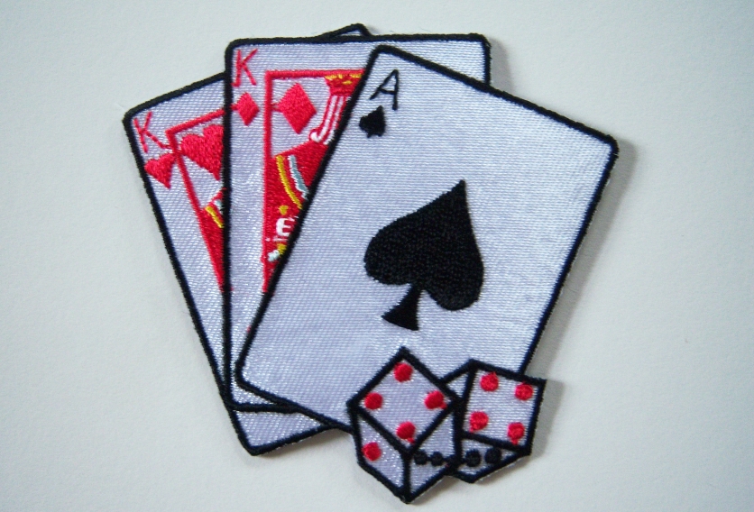 Cards/Dice 3" Iron On