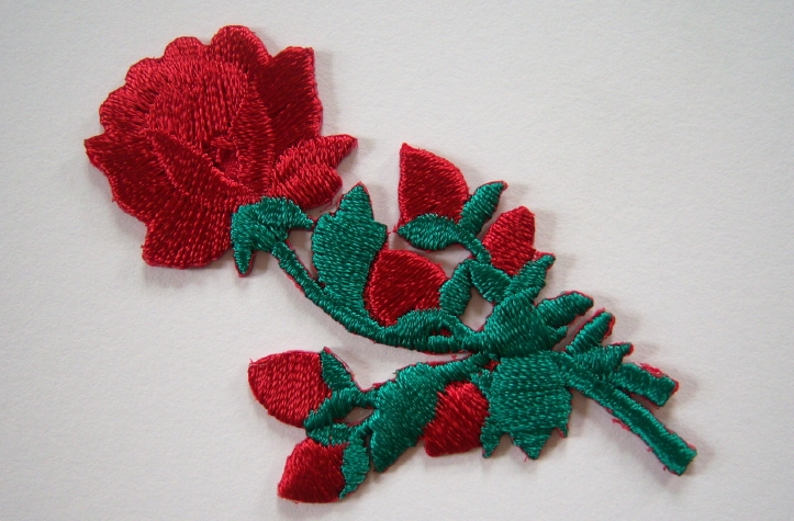 Wrights Rose/Buds Iron On Applique