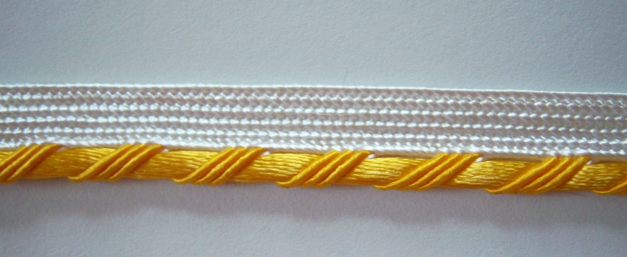 White/Gold 1/8" Piping