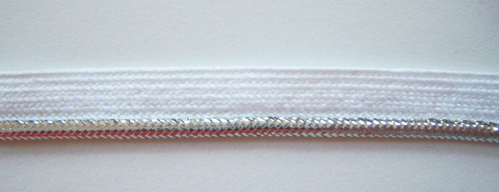 White/Silver Metallic 1/2" Piping