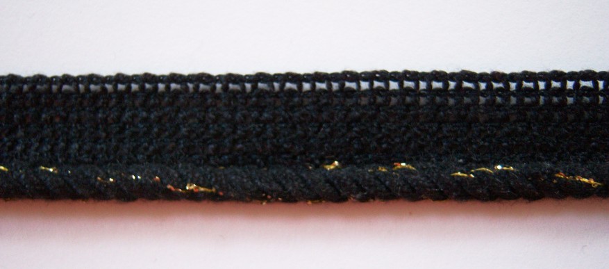 Black/Gold 1/4" Piping