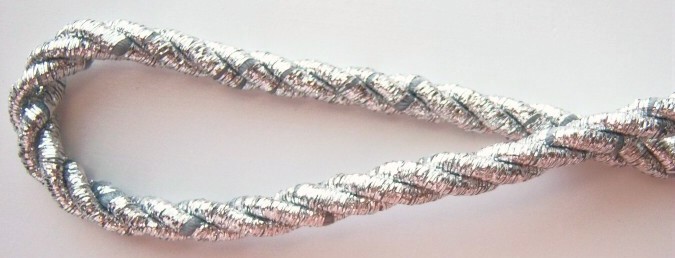 Silver 3/8" Metallic Cord