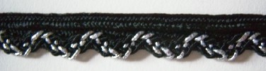 Black/Silver 7/16" Piping