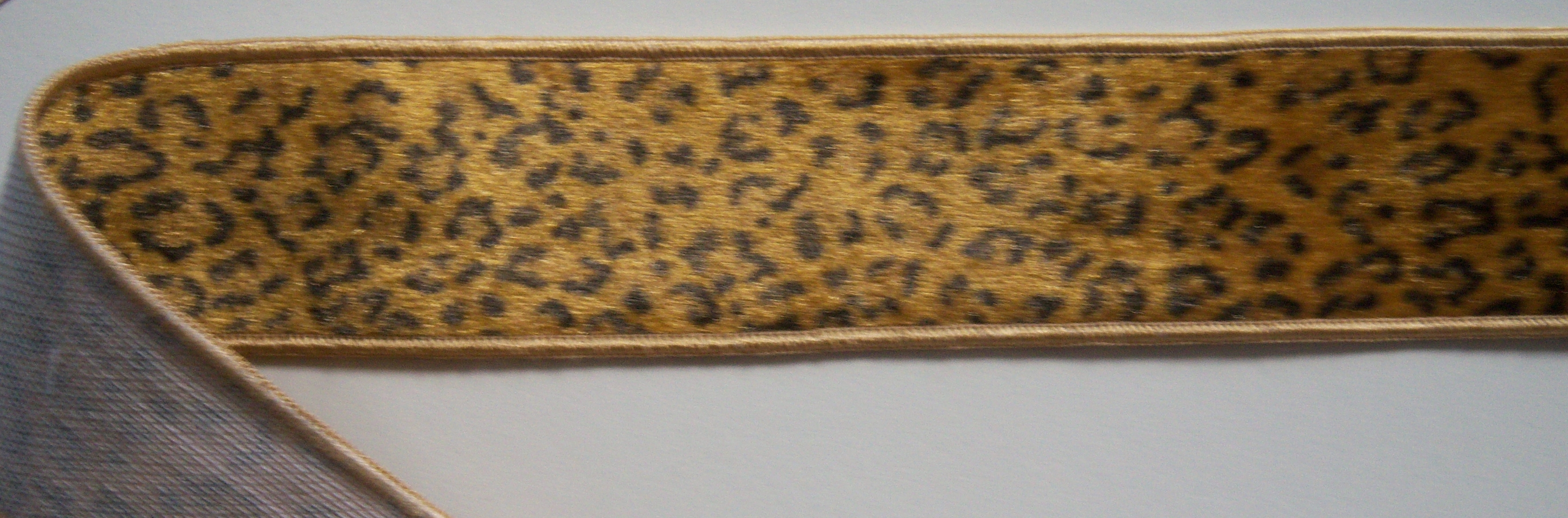 Cheetah Backed 1 1/2" Velvet Tape